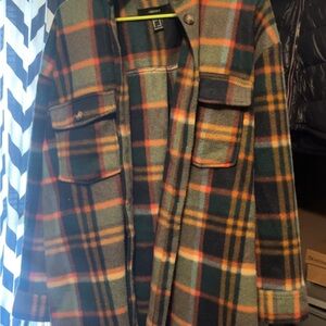 Forever 21 Multicolor Plaid flannel button down shirt